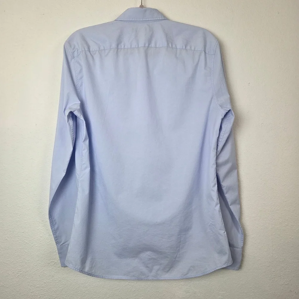 Banana Republic Mens M Light Blue Button Down‎ Shirt Long Sleeve RN54023